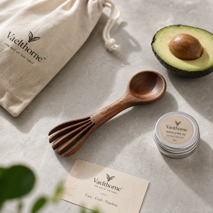 Vaelthorne™ Artisan Wood Avocado Slicer &amp; Scoop