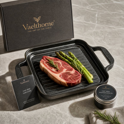 Vaelthorne™ Cast Iron Grill Pan with Dual Handles