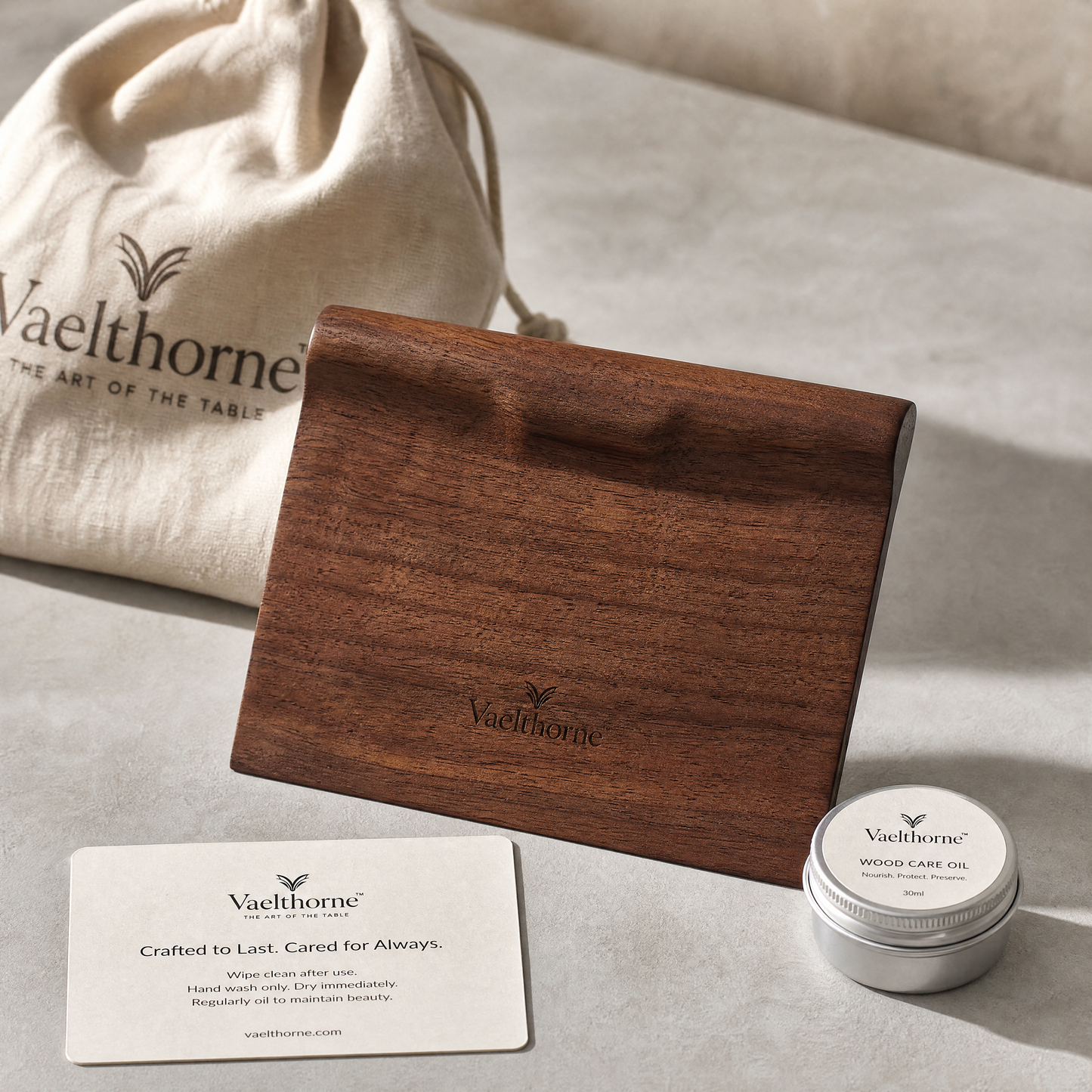 Vaelthorne™ Artisan Wood Dough Scraper &amp; Bench Knife