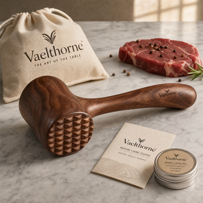 Vaelthorne™ Artisan Wood Meat Tenderizer