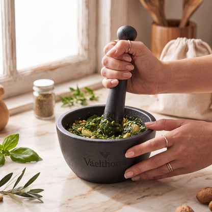 Vaelthorne™ Cast Iron Mortar &amp; Pestle Set