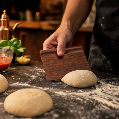 Vaelthorne™ Artisan Wood Dough Scraper &amp; Bench Knife