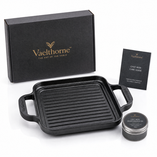 Vaelthorne™ Cast Iron Grill Pan with Dual Handles