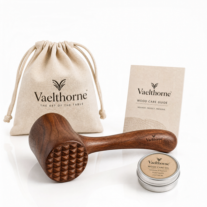 Vaelthorne™ Artisan Wood Meat Tenderizer