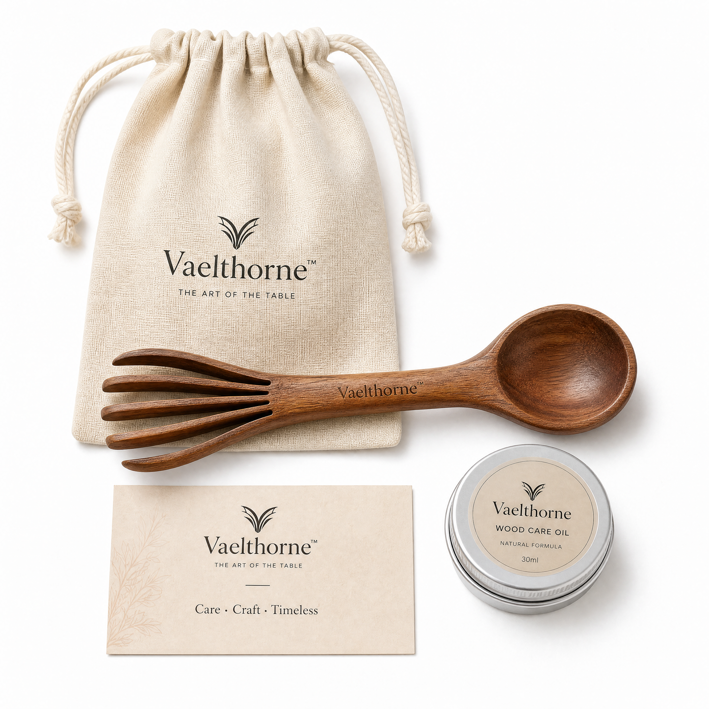 Vaelthorne™ Artisan Wood Avocado Slicer &amp; Scoop