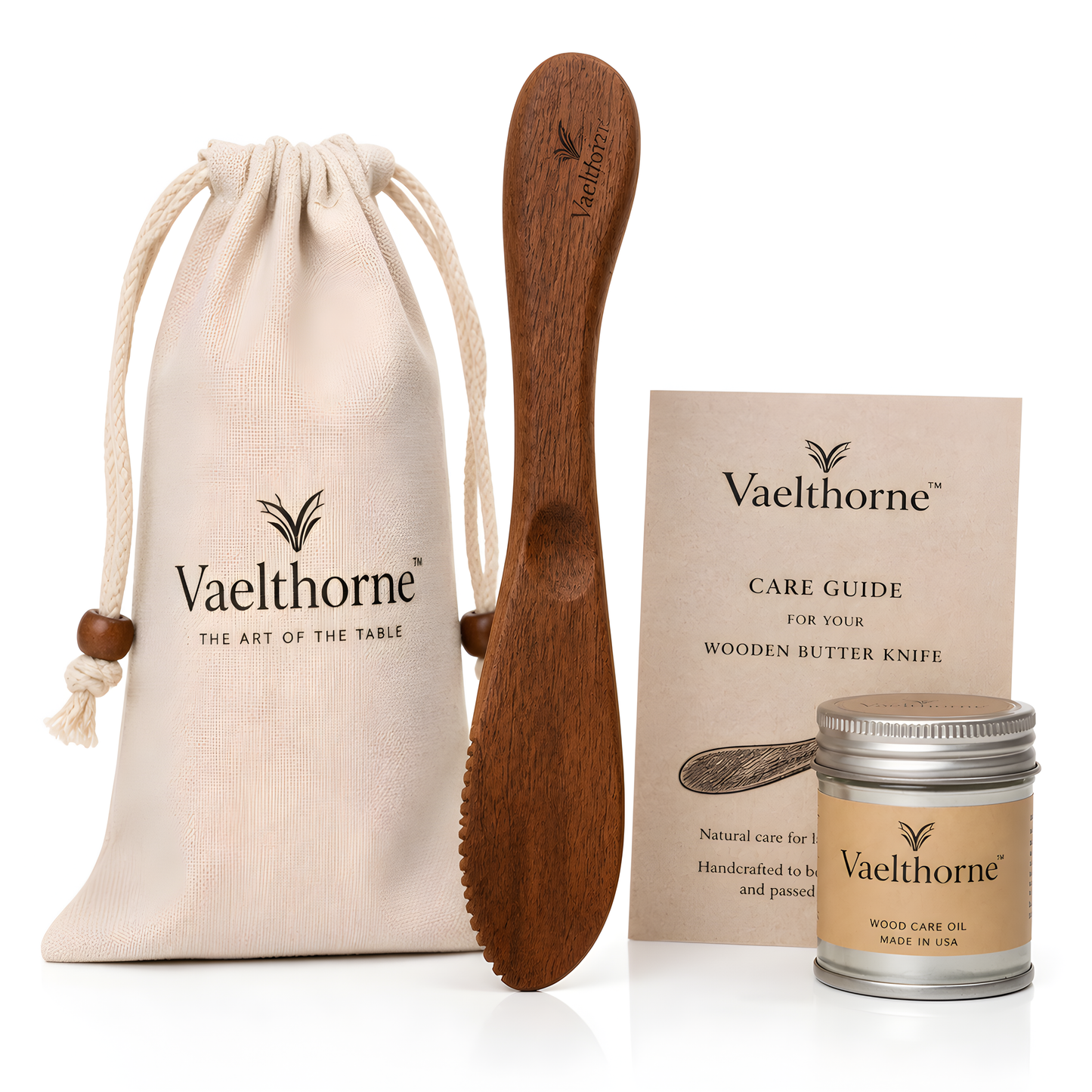 Vaelthorne™ Artisan Wood Butter Knife