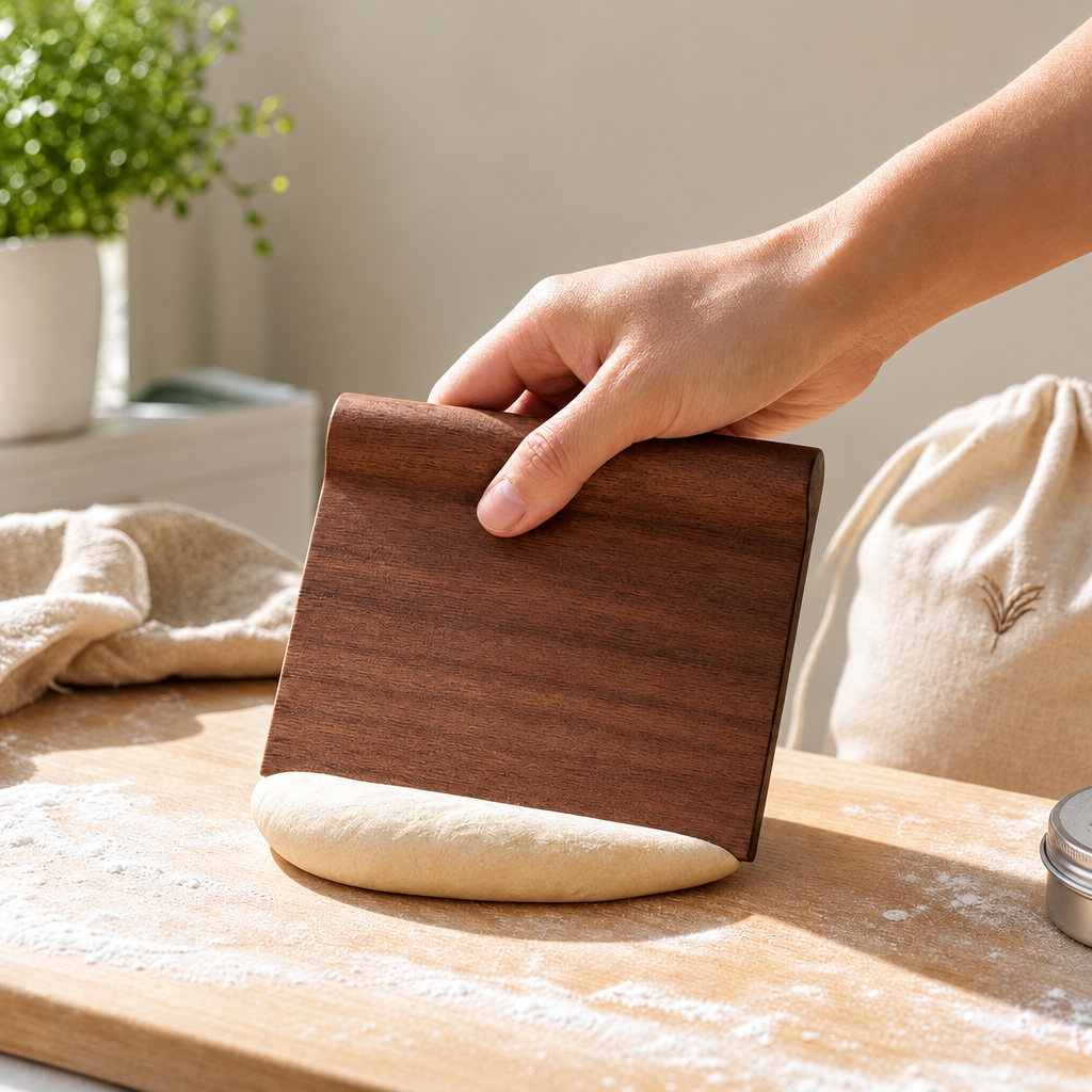 Cresagezen Artisan Wood Dough Scraper &amp; Bench Knife