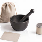 Cresagezen Cast Iron Mortar &amp; Pestle Set