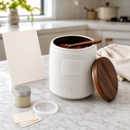 Cresagezen Hand-Thrown Stoneware Spice Jar