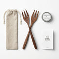 Cresagezen Artisan Wood Salad Forks