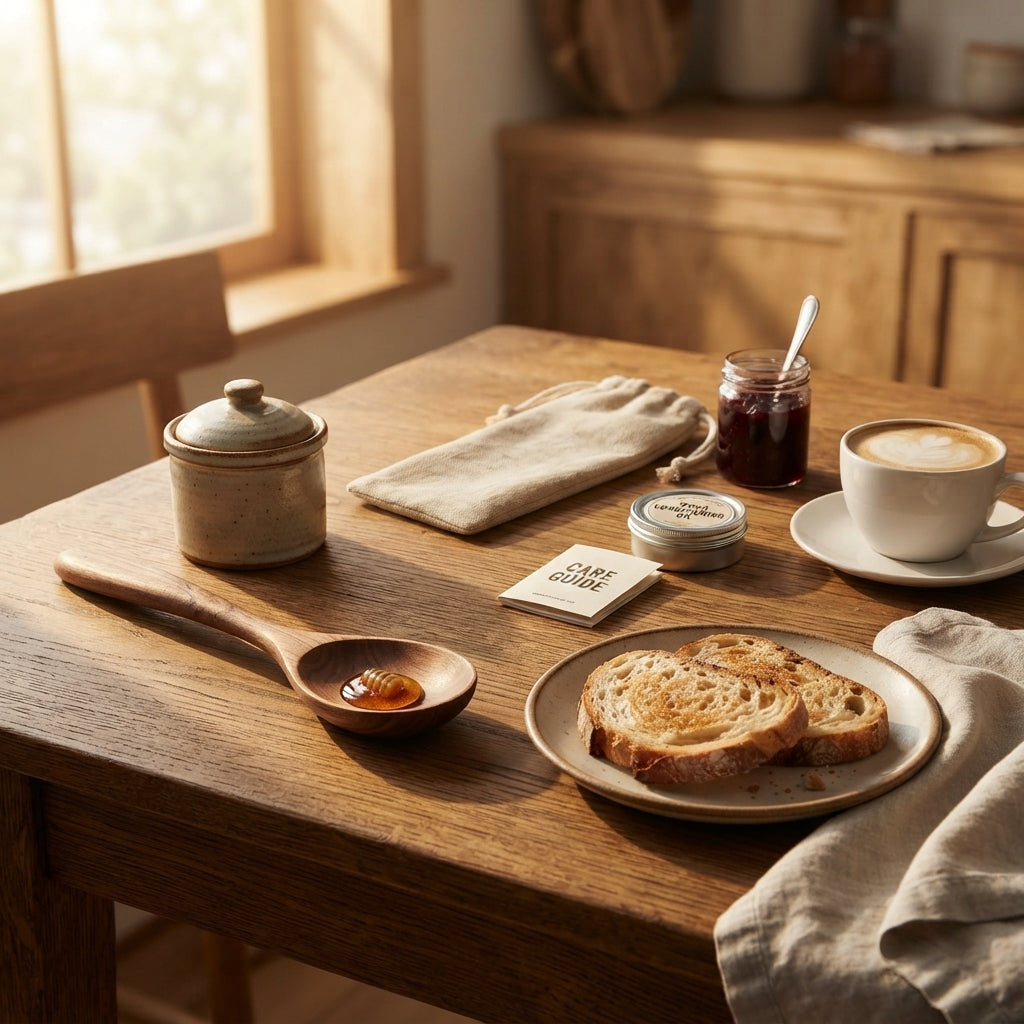 Cresagezen Artisan Wood Serving Spoon