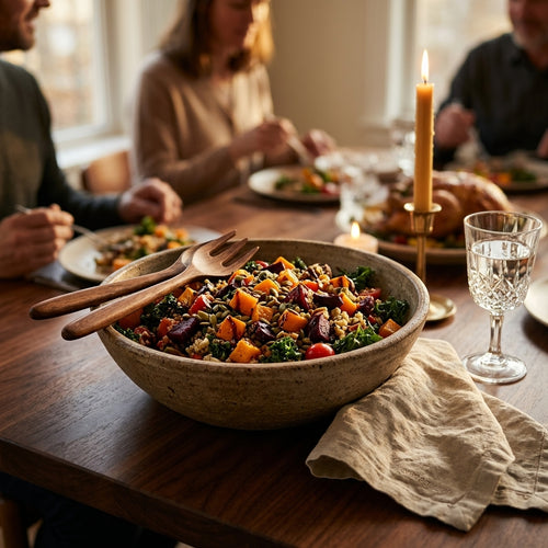 Cresagezen Artisan Wood Salad Forks